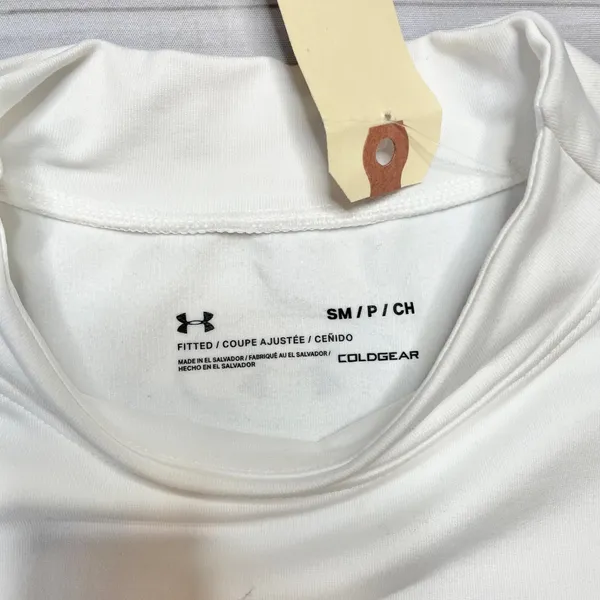 Under Armour - Men’s White Fitted Thermal Top - Size Small - Image 6