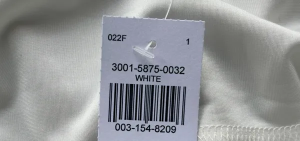Julia by Love J White White Bandeau Top Size Large - Image 5