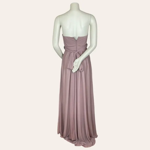 Birdie Grey‎ Convertible Bridesmaid Dress Dark Mauve Size XS Wedding Formal Prom - Image 4