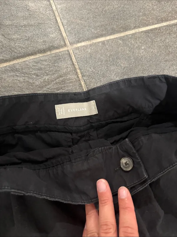 Everlane Black Tapered Jogger Pants - Image 2