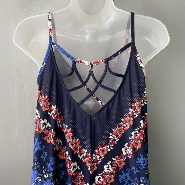 Maurices Sundress Size Medium Strappy Handkerchief Hem Boho Romantic Vacation - Image 8