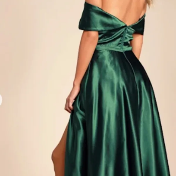 LULUS Sexy Prom Wedding Special Event Emerald Elegant Classy Holidays Gown - Image 7