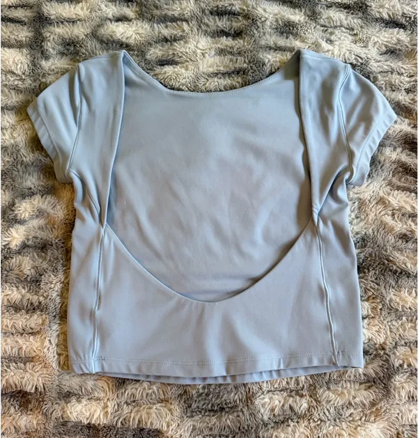OFFLINE by Aerie Backless Top in Blue Size S - Image 2