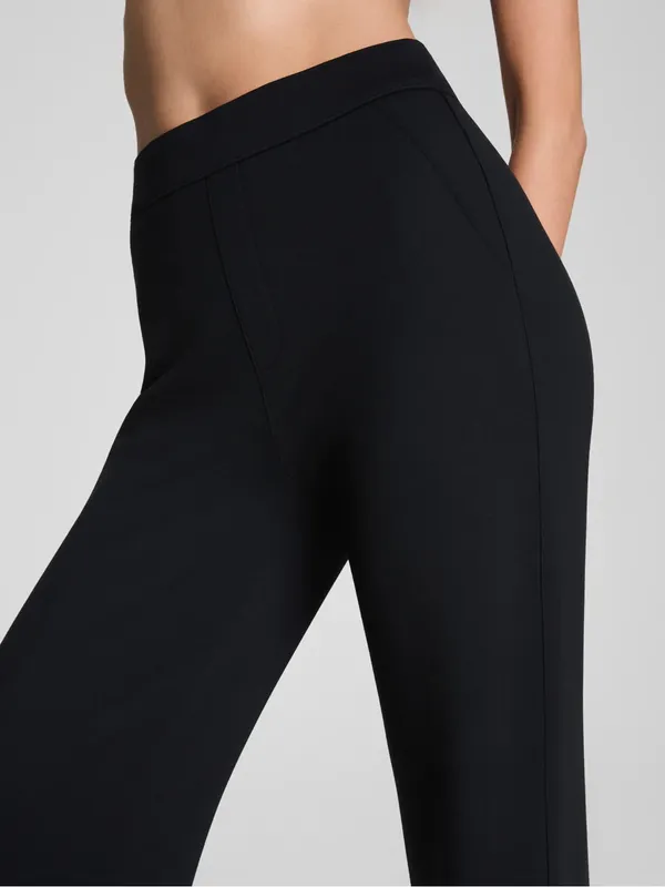 SPANX Super Smooth Perfect FitPonte Wide‎ Leg Pant in Black Size Extra Small - Image 4