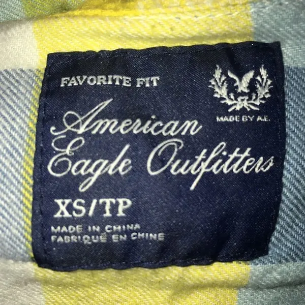 American Eagle XS favorite fit flannel button down - Image 3