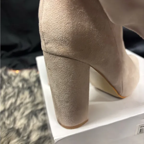 Chic Beige‎ Women's Heeled Boots Tan Size 8 - Image 3