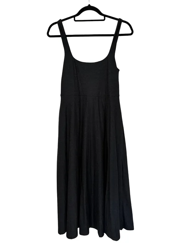 Beyond Yoga Featherweight At The Ready Square Neck Dress Darkest Night - Size M - Image 3