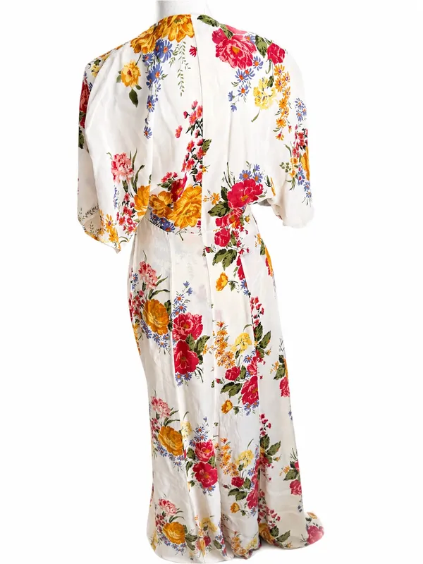 Reformation Winslow Floral Wrap Short Sleeve Maxi Dress - Size XS - Image 5