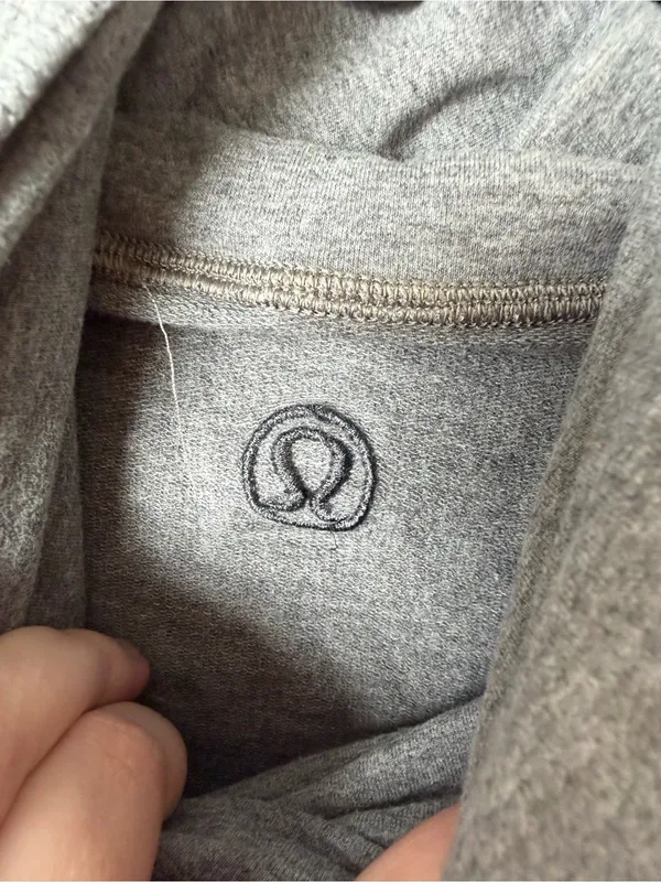 Lululemon Sweater Women small Gray Rest Day Pullover French Terry Run Gym - Image 3