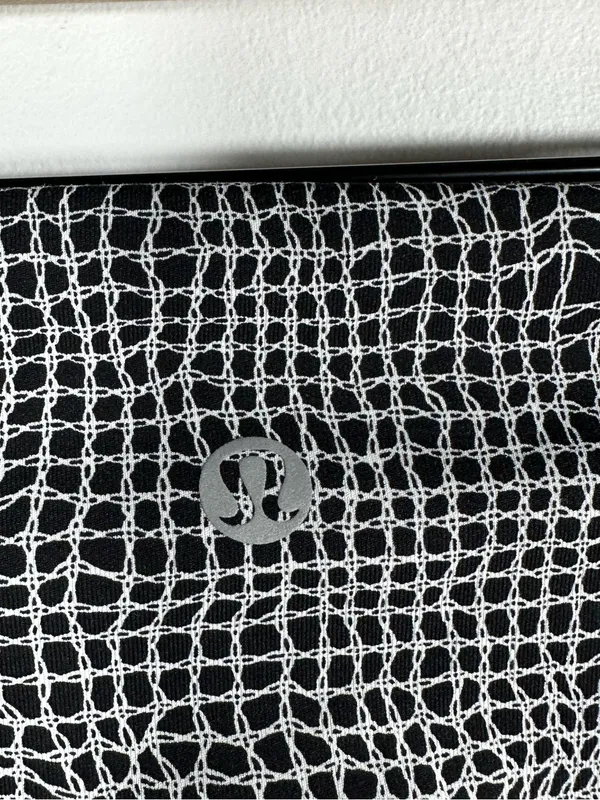 Lululemon Wunder Under Pant III Fall Net White Black‎ Leggings Size 2 - Image 8