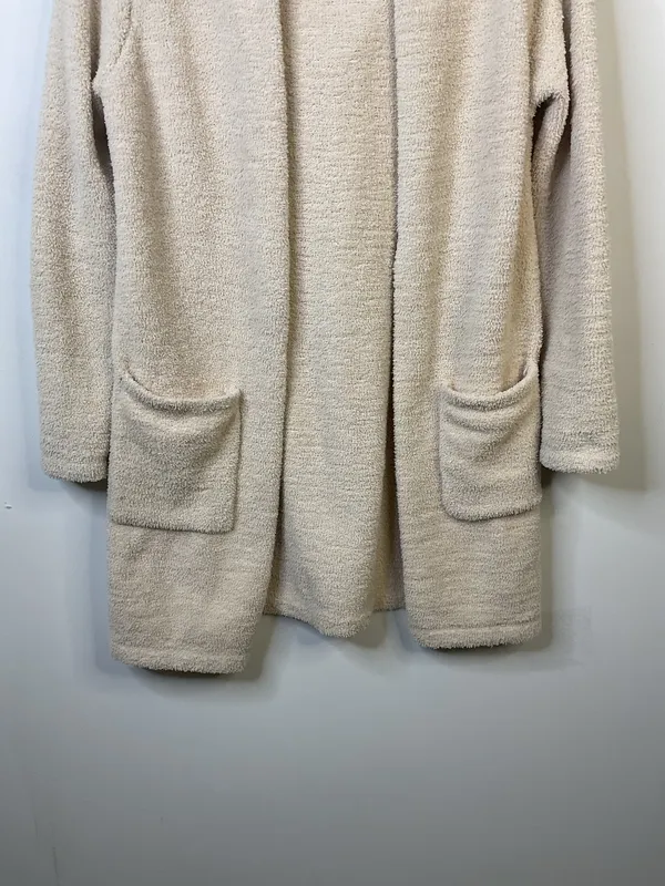 Cupcakes and Cashmere Hooded Open Front Cardigan Size Medium - Image 3