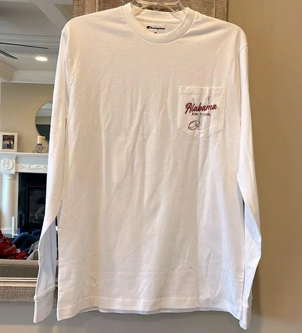 Champion University of Alabama White Long Sleeve Cotton Shirt - Image 4