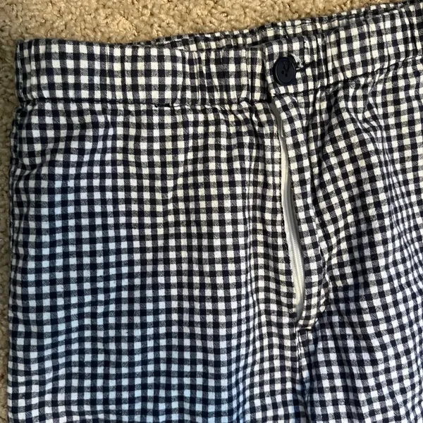 Brandy Melville Gingham pants black and white worn and washed - Image 3