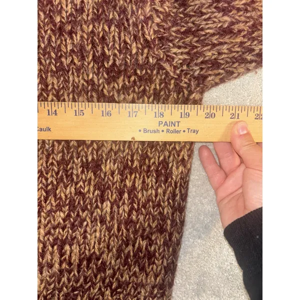 vintage y2k american eagle wool sweater womens cropped‎ brown medium - Image 5