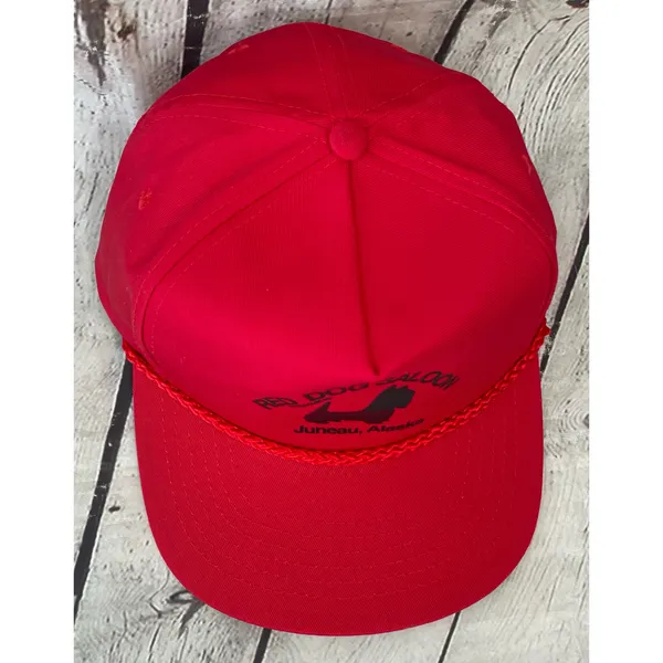 Vintage Red Dog Saloon Snapback Trucker Hat - Image 3