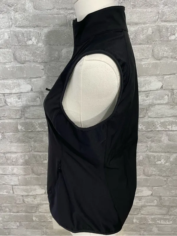 Second Skin Full Zip Vest Lightweight Black Vest - Image 3