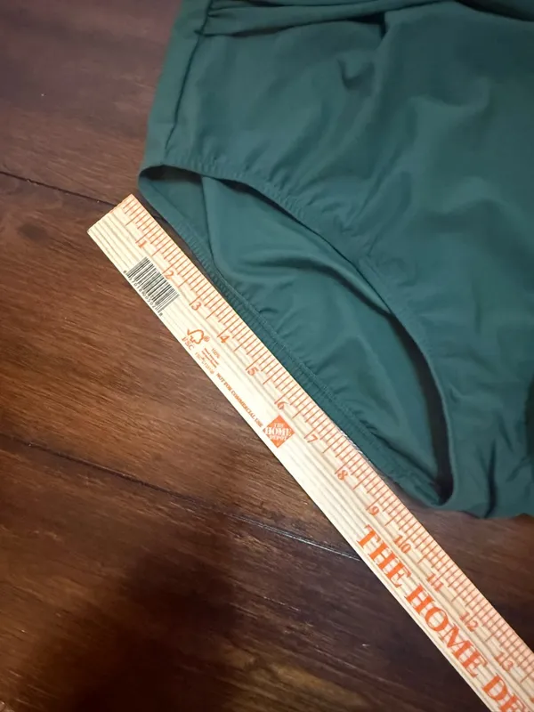 Lands' End Green Slimming Full Coverage One Piece Swimsuit Size 12 - Image 8