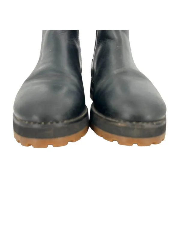 Madewell Ivy Chelsea Boots Lug Sole Black Leather Size 7.5 Utilitarian Grunge - Image 9