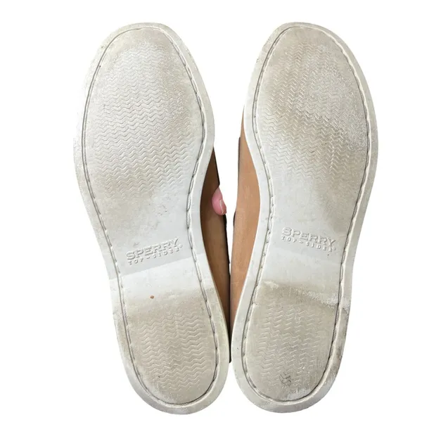 Sperry Top-Sider Authentic Original 2-Eye Boat Shoes Tan Leather 7.5M Preppy - Image 7