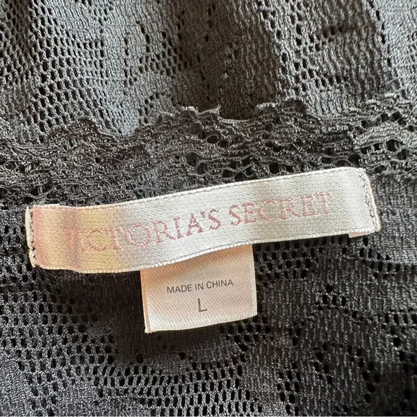 Victoria's Secret Black Lace Chemise Slip Dress Y2K - Image 7