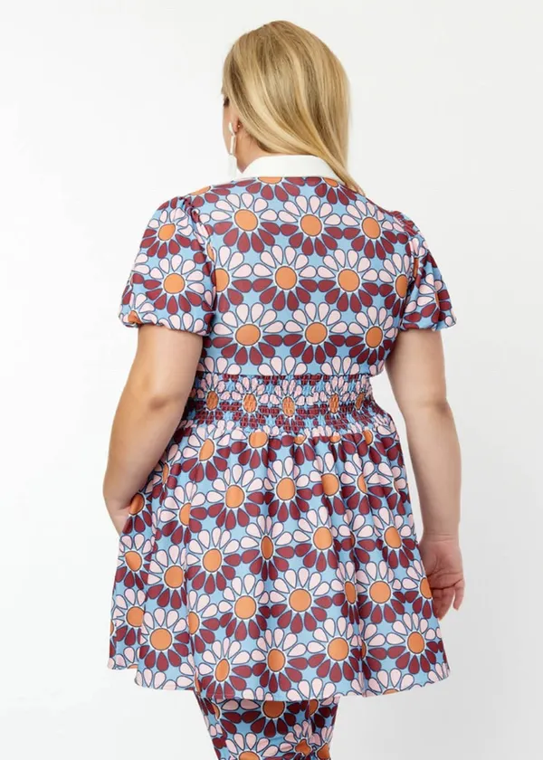 Unique Vintage NTAGE SMAK PARLOUR Flower Power Babydoll 70's Blouse 2XL - Image 2