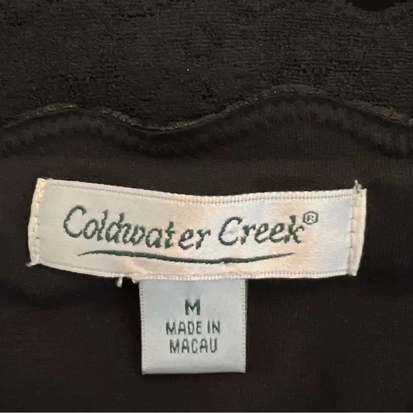 Coldwater Creek Womens Y2K Velvet Camisole Top Size M Fairy Grunge Dark Romantic - Image 6