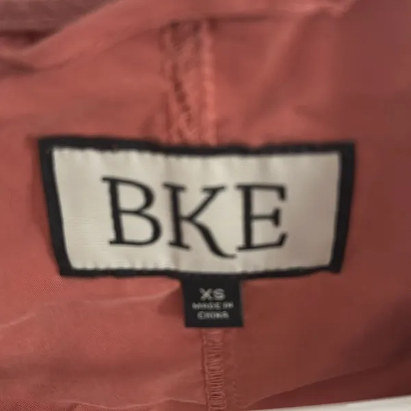 BKE Y2K Coral Cinched Waist Longline Hooded Lightweight Jacket - Image 8
