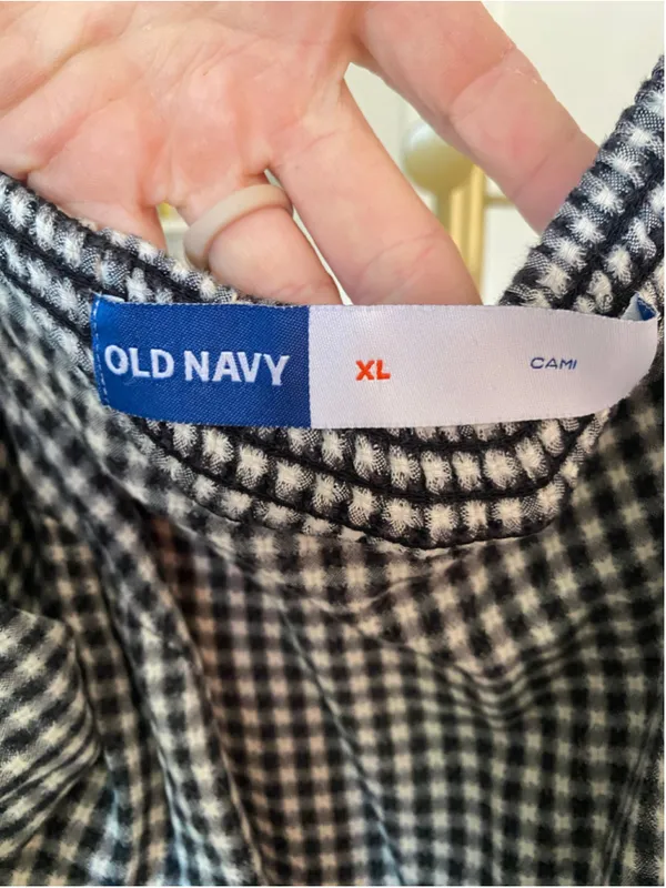 Old Navy Gingham Midi Dress Cottagecore Prairie Milkmaid Picnic Coastal Country - Image 5