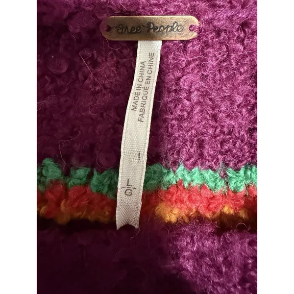 Free People Best Day Ever Striped Sweater‎ Women's Size Large - Image 9