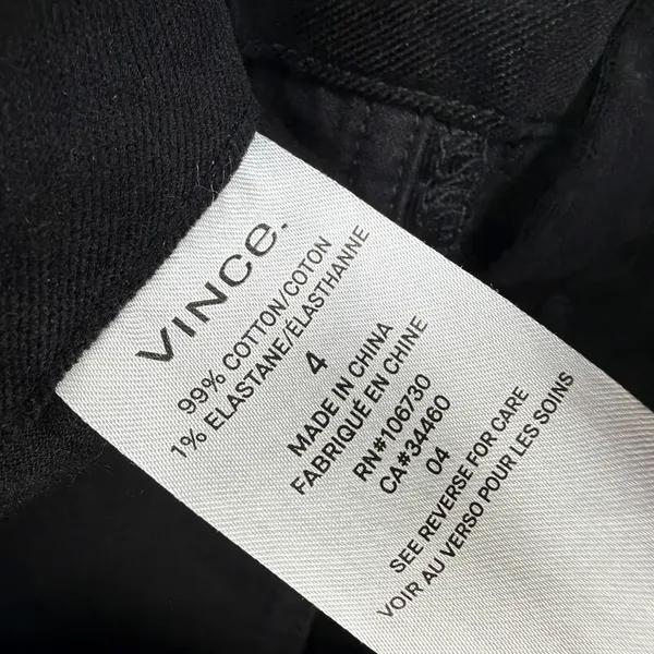 Vince Pants Womens Size 4 Black Corduroy Jogger Utility Cargo V442521499 - Image 8