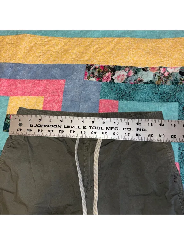 Vuori $98 Ripstop Wideleg Woman’s S Olive Green Elastic Waist Pants - Image 8