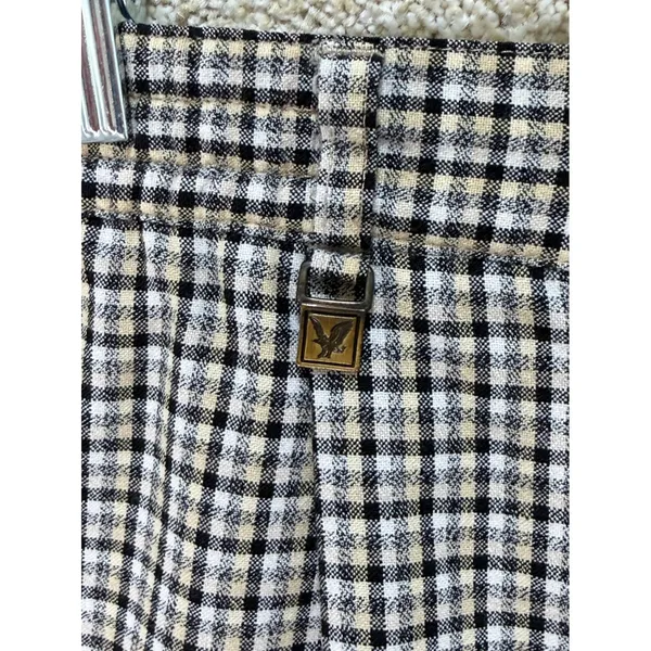 Lyle & Scott Plaid Pleated Shorts‎ Cuffed Golf Tennis Old Money Scotland Pockets - Image 4