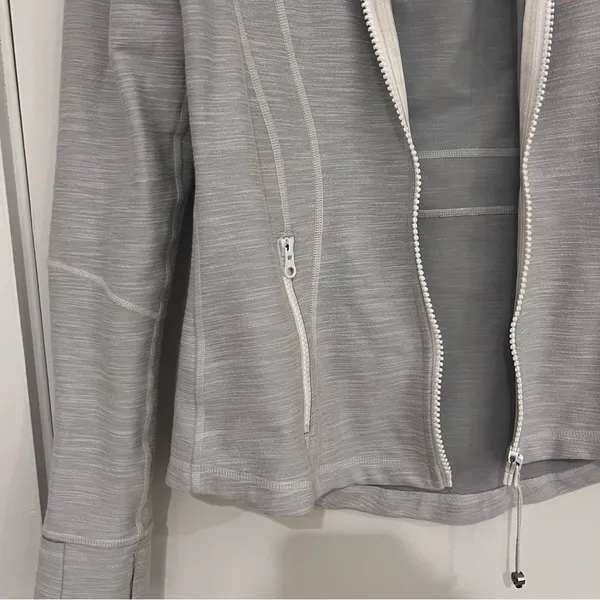 Lululemon Define Full Zip Jacket Heathered Grey - Image 6