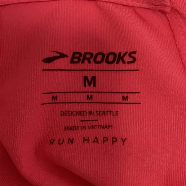 Brooks Pick-Up Pink Sleeveless Racerback Fitted Athletic Gym Running Tank Top M - Image 3