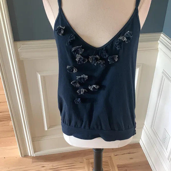 Hollister Tank Top Navy Blue Strappy Womens Medium fits M L - Image 8