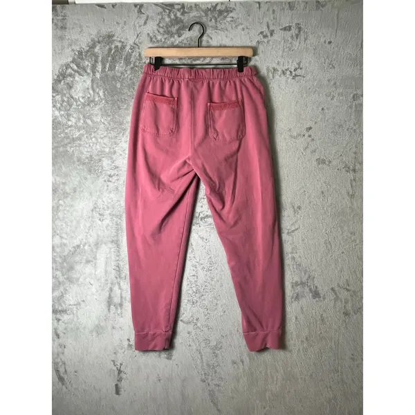 Anthropologie Saturday Sunday Cozy Fleece Joggers Pants Women's Medium Rose Pink - Image 3