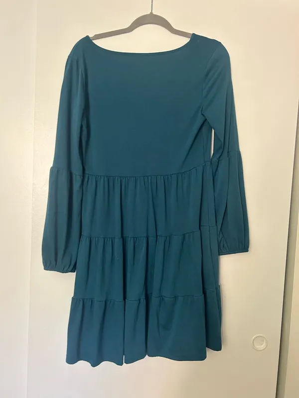 Teal long sleeve dress Blue Size M - Image 5