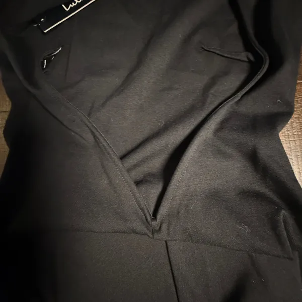 Lulus Black Long Sleeve Low Back Bodycon Midi Dress Small NWT KD8156A - Image 11