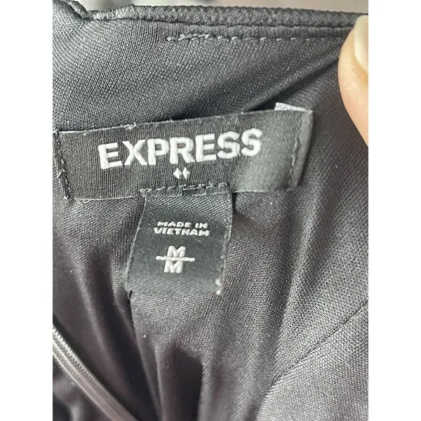 Express Black Backless‎ Mini Dress Size Medium  Pre-owned - Image 8