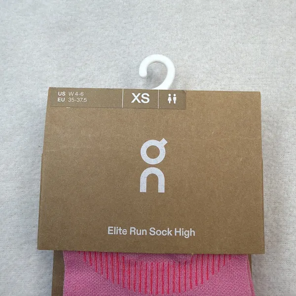 On Cloud Elite Run Sock High Women's Size 4-6 Raspberry/Pink New - Image 3