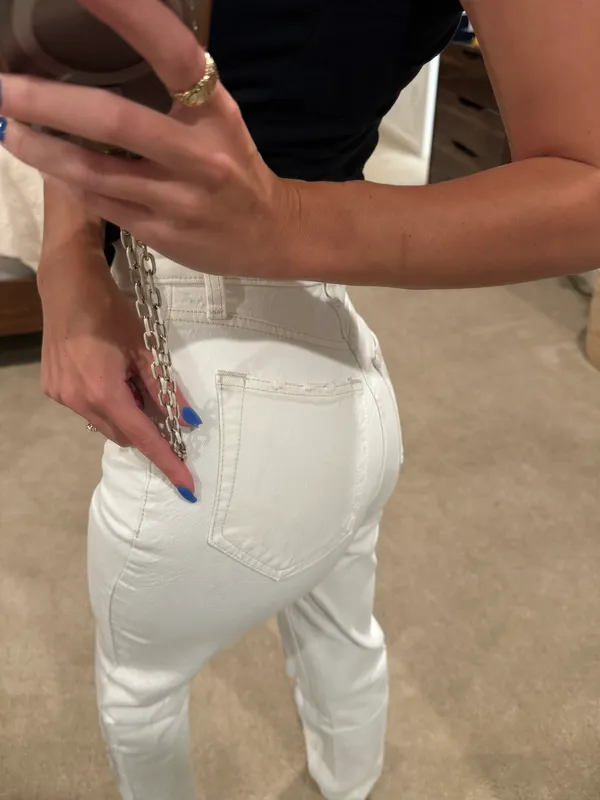 Abercrombie White Jeans - Image 3
