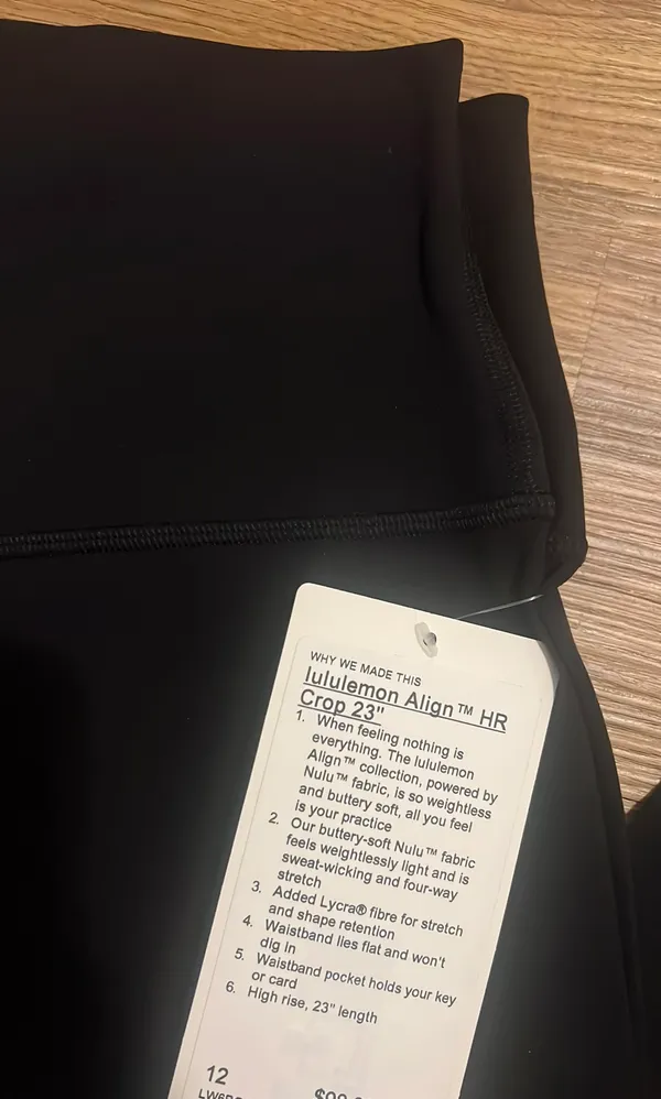 Lululemon align HR Crop 23” Size 12 - Image 4