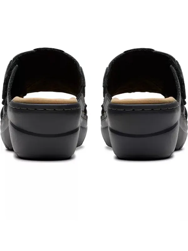 Clarks Merliah2 Belle Flower Leather Wedge Sandals NEW - Image 7