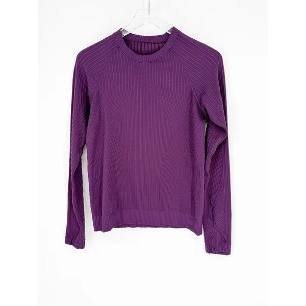 Lululemon Rest Less Pullover 4/6‎ Aerial Current Dramatic Magenta Activewear - Image 3