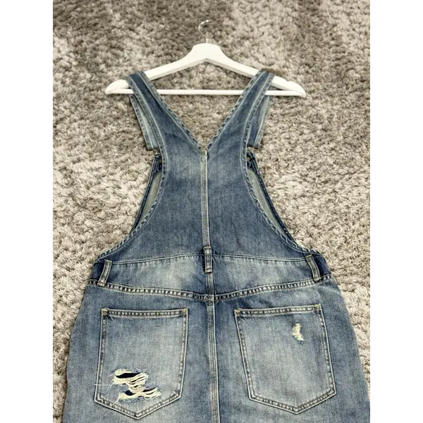 Free People We The Free Women’s Baxter Denim Dress Overall Jumper Grunge Size S - Image 8