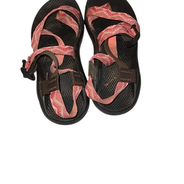Chaco Orange and Brown Strappy Sandals Size 9 - Image 2
