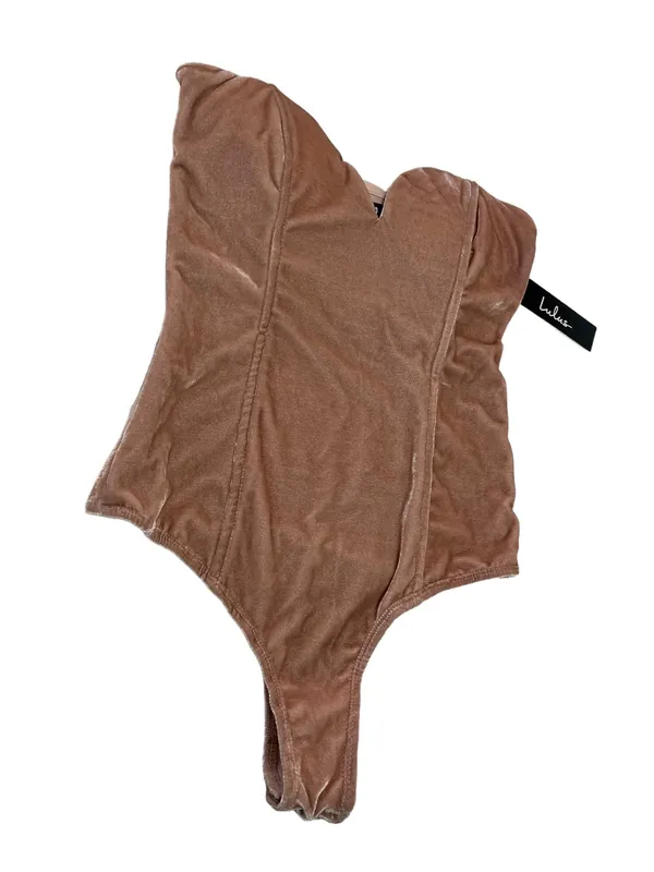 Lulu’s Luxurious Life Blush Pink Velvet Strapless Bodysuit - Image 6