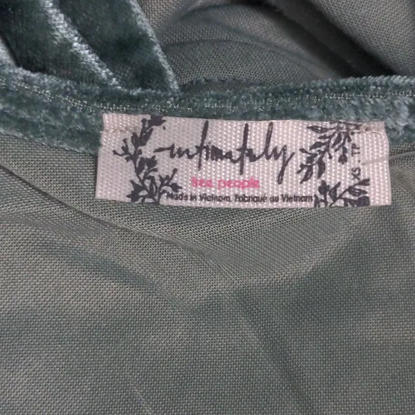 Free People All Night Velvet Tunic Tank Evergreen XS New - Image 5