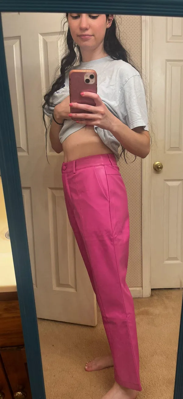 idem Ditto Pink Leather pants - Image 2