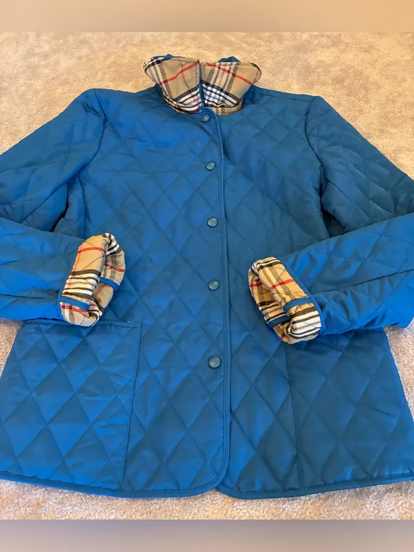O’kief & O’kief Brand Quilted Blue Women’s Jacket Size Small - Image 2